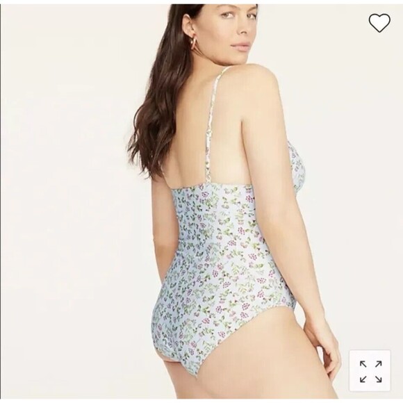 J. Crew White One Piece Swimsuit with Classic Silhouette - Picture 2 of 7
